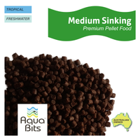 Medium 3.0mm Sinking Premium Pellet Food | AquaBits